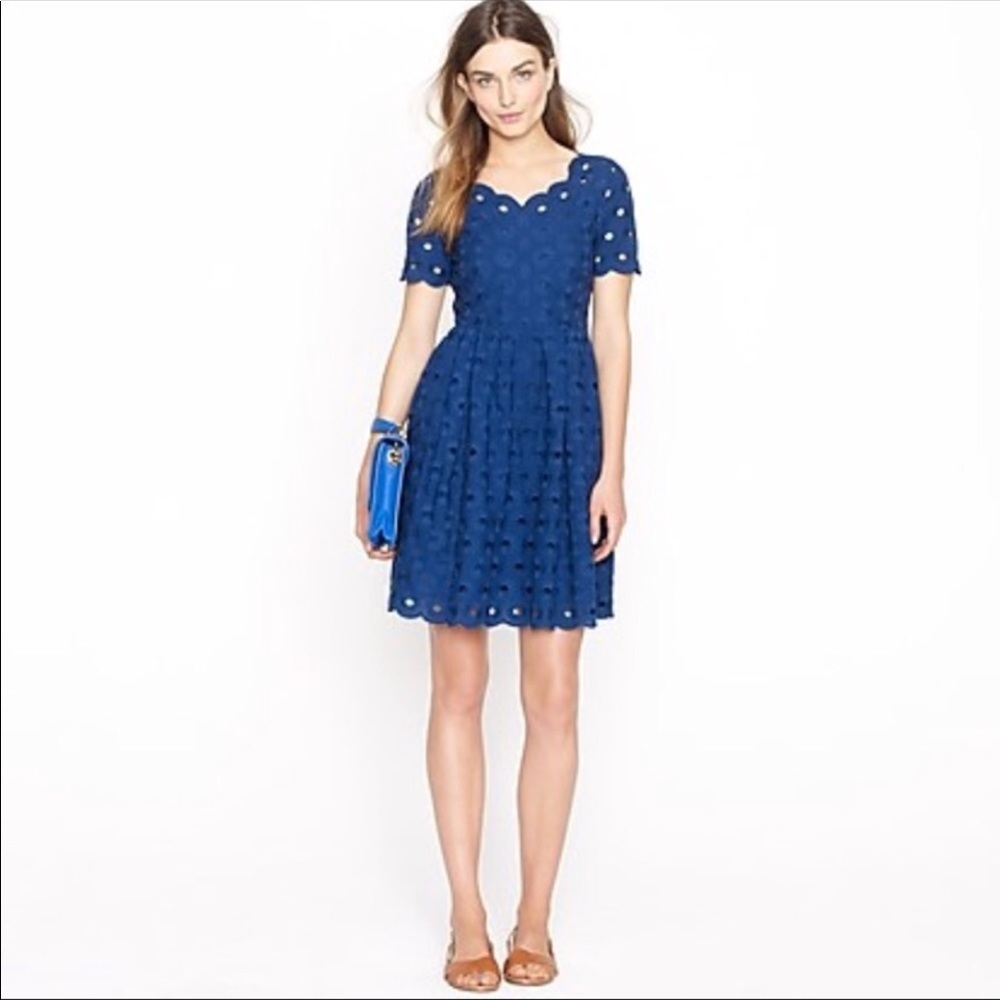 J. Crew Circle Eyelet Dress